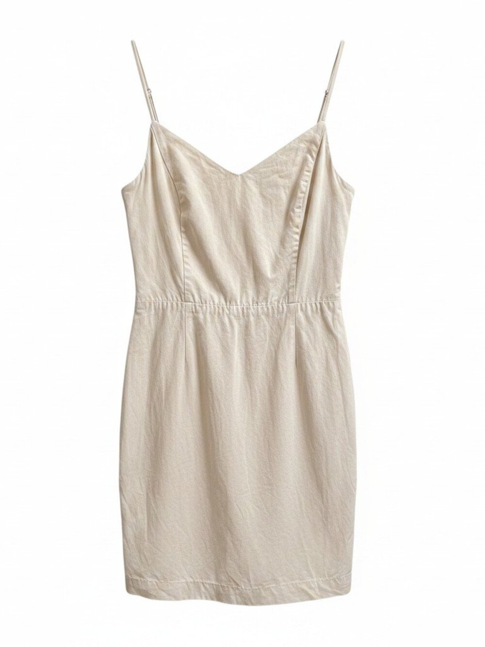 Dynamite Cream Tencel Blend Spaghetti Strap Mini Dress - Size XS